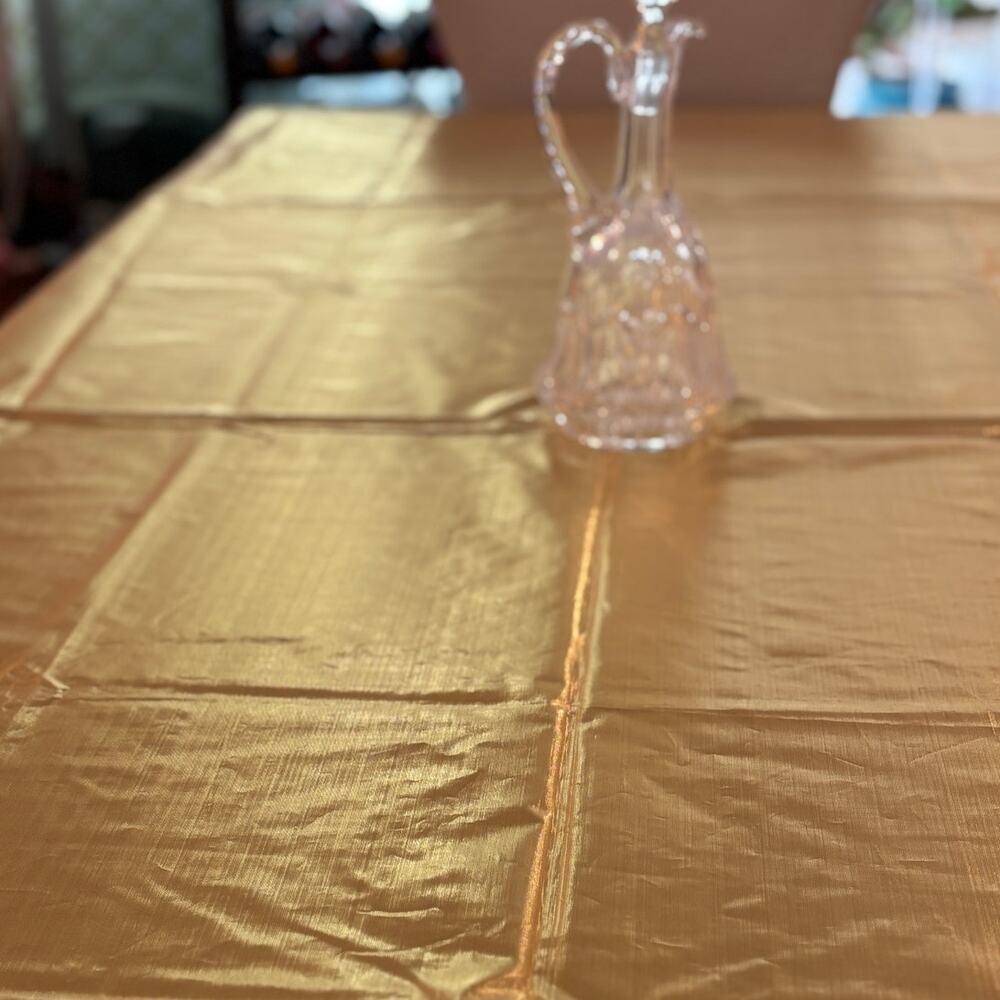 Gold Lame Tablecloth- Christmas, New Year